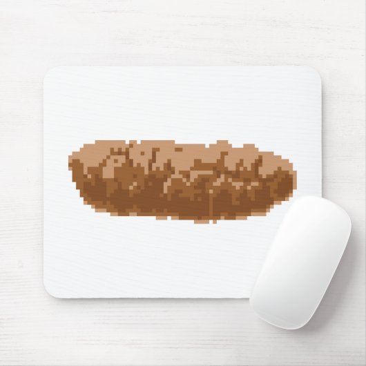 Tapis De Souris 8 Bit Pixel Poop (Avec souris)