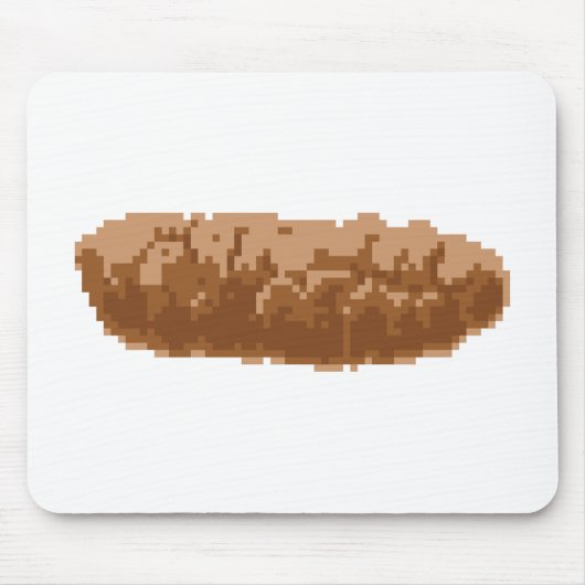 Tapis De Souris 8 Bit Pixel Poop (Devant)