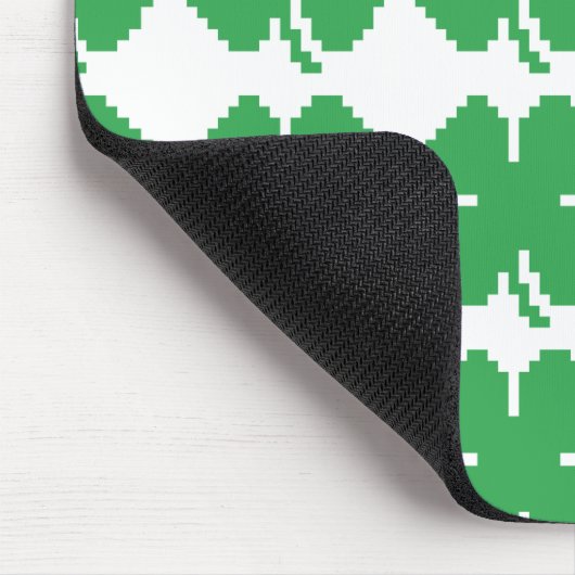 Tapis De Souris 8 bits Pixel Lucky Four Leaf Clocher (Coin)