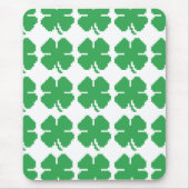 Tapis De Souris 8 bits Pixel Lucky Four Leaf Clocher (Devant)