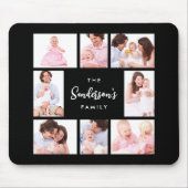 Tapis De Souris 8 Sections Family Photo in Black Frame (Devant)
