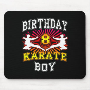 Tapis De Souris 8e anniversaire garçon - Karate 8 ans enfant