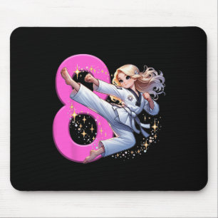 Tapis De Souris 8e anniversaire Girl Martial Arts Party Taekwondo