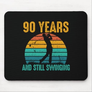 Tapis De Souris 90 Ans Et Toujours En Train De Porter Funny Golf 9