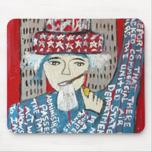 TAPIS DE SOURIS 911 ÉTAIT ROUGE FIXE