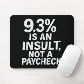 Tapis De Souris 9,3% Est Un Insulte Pas Un Paycheck Femmes Basketb (Avec souris)