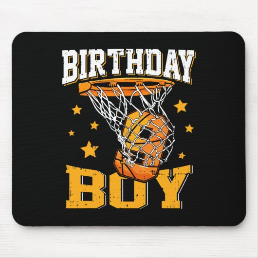 Tapis De Souris 9e anniversaire de basket-ball garçon 9 ans de bas (Devant)