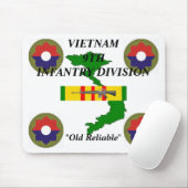 Tapis De Souris 9e infanterie Vietnam Mousepad 1/w (Avec souris)