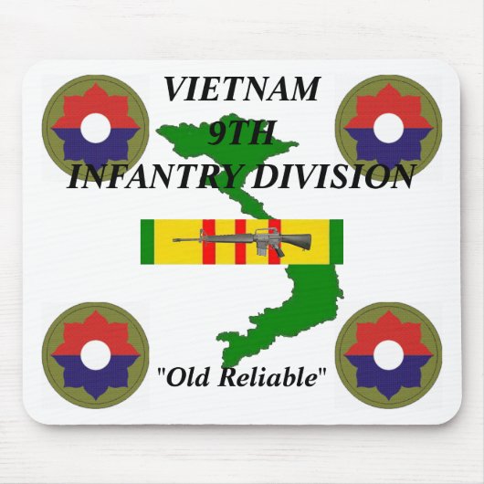 Tapis De Souris 9e infanterie Vietnam Mousepad 1/w (Devant)