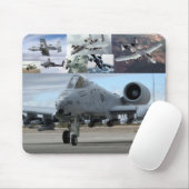 Tapis De Souris A10 Thunderbolt et AH-64 Apache (Avec souris)