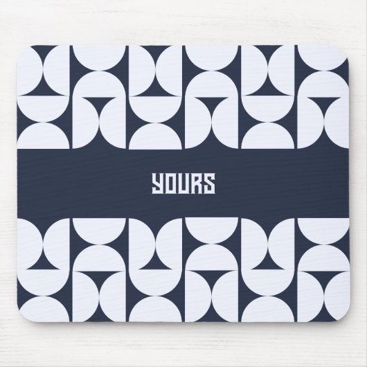Tapis de souris à arche géométrique avec nom perso (Devant)