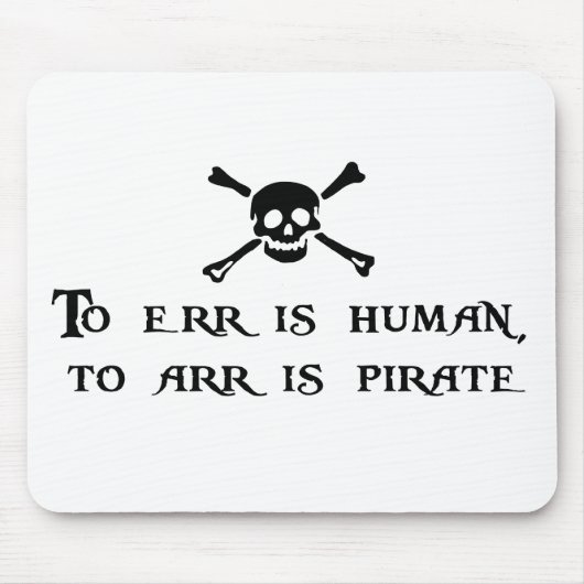 Tapis De Souris À Arr est le pirate (Devant)