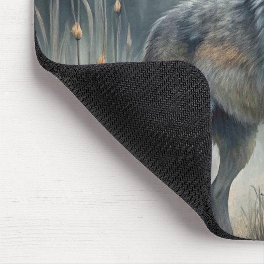 Tapis De Souris A Beautiful Forest Wolf (Coin)
