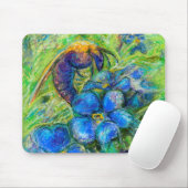 Tapis De Souris A Bee & Forget-me-not Flowers (Avec souris)