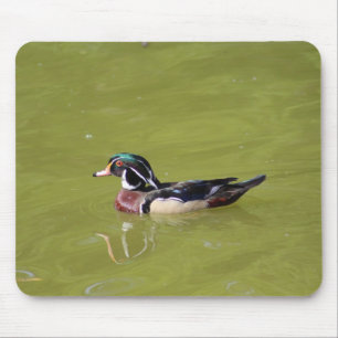 Tapis de souris à canard de bois