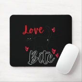 Tapis De Souris A Cat Bite Means Love, Kitty Valentines  (Avec souris)