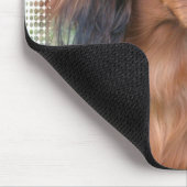 Tapis de souris à cheveux longs de teckel (Coin)
