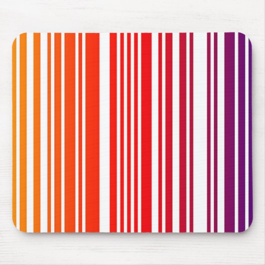 Tapis de souris à code-barres coloré (Devant)