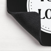 Tapis de souris à code QR noir élégant et épuré (Coin)