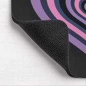 Tapis de souris à cœur rayé rétro (Coin)