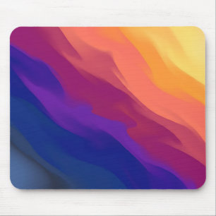 Tapis de souris à couches de dégradé de coucher de