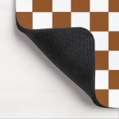 Tapis De Souris à damiers Brown et blanc (Coin)
