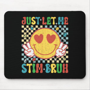 Tapis De Souris à damiers Laisse-Moi Stim Bruh Sensibilisation sur