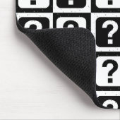 Tapis De Souris à damiers Point de question de bord Motif (Coin)
