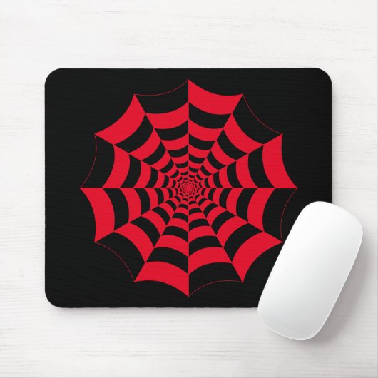 Tapis De Souris À damiers web Spider (Avec souris)