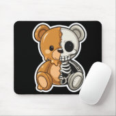 Tapis de souris à design divisé Ourson squelette m (Avec souris)