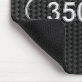 Tapis de souris à design en fibre de carbone Chrom (Coin)