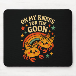 Tapis De Souris À genoux pour le fou Crab Rangoon Meme Dumb Go