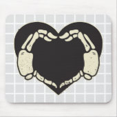 Tapis de souris à grille et mains de squelette (Devant)