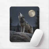 Tapis De Souris A Howling Wolf (Avec souris)
