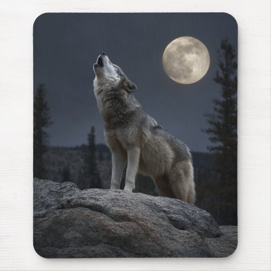 Tapis De Souris A Howling Wolf (Devant)