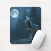Tapis De Souris A Howling Wolf (Avec souris)