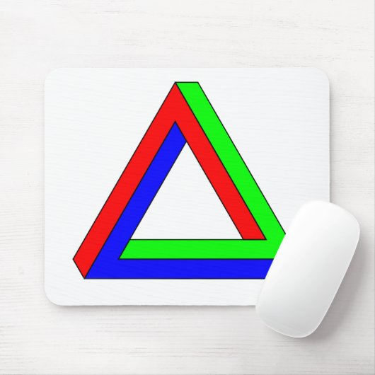 Tapis de souris à illusion triangulaire optique (Avec souris)
