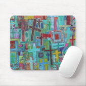 Tapis De Souris À la Croix de Mousepad (Avec souris)
