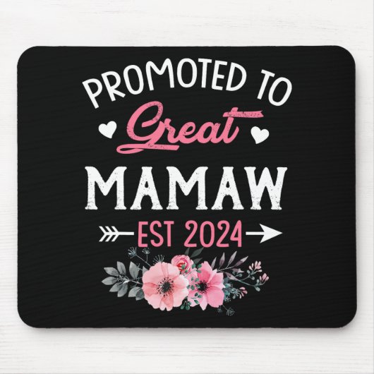 Tapis De Souris À la fleur Great Mamaw Est 2024 (Devant)