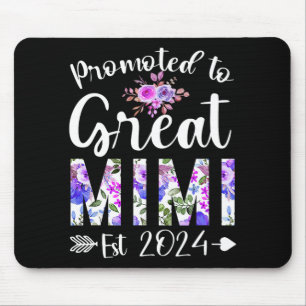 Tapis De Souris À la grande Mimi Est 2024 Fleur de la Fête des mèr
