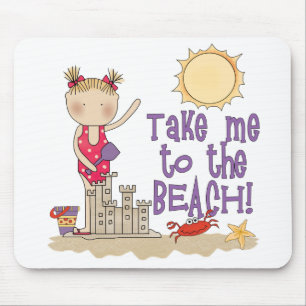 Tapis De Souris À la plage (fille)