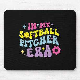 Tapis De Souris À l'ère de ma lanceuse Softll, filles de fastpitch