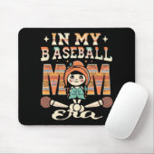 Tapis De Souris À l'ère de ma mère de baseball (Avec souris)