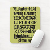 Tapis de souris à lettres gothiques (Avec souris)