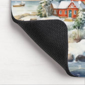 Tapis De Souris A Lighthouse in Winter (Coin)