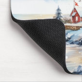 Tapis De Souris A Lighthouse in Winter (Coin)