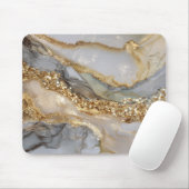 Tapis De Souris A luxurious gold and white marble background (Avec souris)