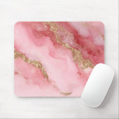 Tapis De Souris A luxurious pink marble background (Avec souris)