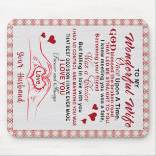 Tapis De Souris À Ma Femme Merveilleuse Je Savais Que Vous Étiez U