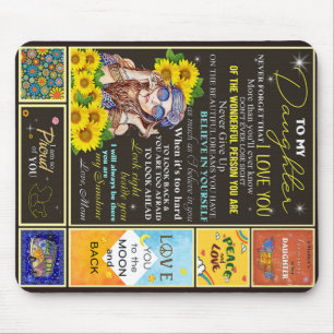 Tapis De Souris À ma petite-fille Sunflower Idée cadeau d'annivers